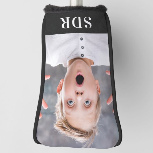 Aangepaste serie Foto aangepast 3 Monogram Letter Golfheadcover (Draai 90)