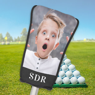 Aangepaste serie Foto aangepast 3 Monogram Letter Golfheadcover