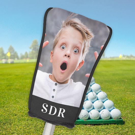 Aangepaste serie Foto aangepast 3 Monogram Letter Golfheadcover