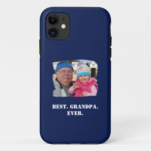 Aangepaste serie Foto Abuelo Nonno Best Grandpa Ev Case-Mate iPhone Case (Achterkant)