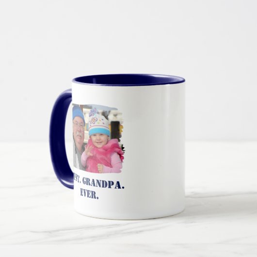 Aangepaste serie Foto Abuelo Nonno Best Grandpa Ev Mok (Voorkant links)