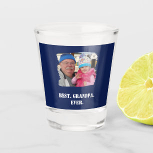 Aangepaste serie Foto Abuelo Nonno Best Grandpa Ev Shot Glas