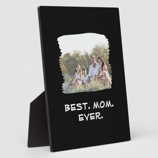 Aangepaste serie Foto Beste mama ooit Moederdag Fotoplaat (Zijkant)