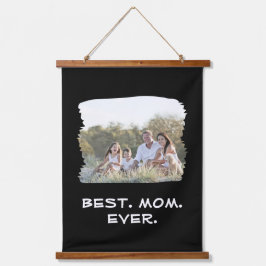 Aangepaste serie Foto Beste mama ooit Moederdag Hangend Wandkleed