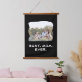 Aangepaste serie Foto Beste mama ooit Moederdag Hangend Wandkleed (Slaapkamer)
