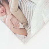 Aangepaste serie Foto Collage Modern Monogram Love Fleece Deken (Hoek)