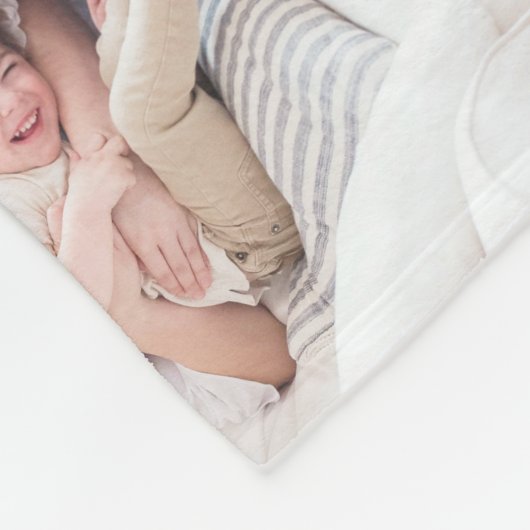 Aangepaste serie Foto Collage Modern Monogram Love Fleece Deken (Hoek)