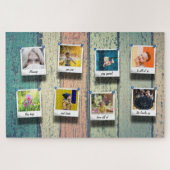 Aangepaste serie Foto Collage  Rustic Wood Legpuzzel (Horizontaal)