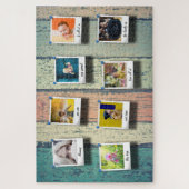 Aangepaste serie Foto Collage  Rustic Wood Legpuzzel (Verticaal)