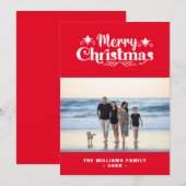 Aangepaste serie Foto Eenvoudig, modern, prettig k Feestdagenkaart (Voorkant / Achterkant)