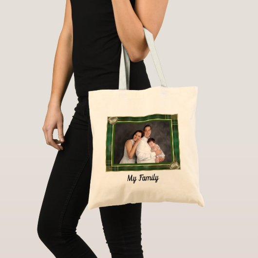 Aangepaste serie Foto groen Antiek Lijst DIY, ZYPI Tote Bag (Voorkant (product))