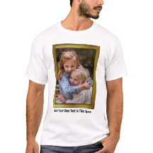 Aangepaste serie Foto in Gold Lijst + Snel tekst