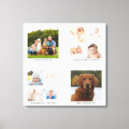 Aangepaste serie foto-inkolling 4-paneelgroep canvas afdruk