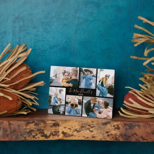 Aangepaste serie foto-sjabloon zwart Plaque Fotoplaat (Zijkant)