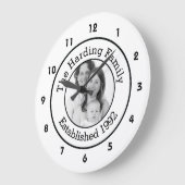 Aangepaste serie foto zwart-wit grote klok (Hoek)