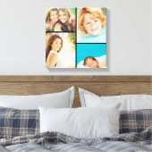Aangepaste serie fotocollage canvas afdrukken (Insitu (Slaapkamer))