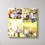 Aangepaste serie fotocollage canvas afdrukken<br><div class="desc">Prachtige, gepersonaliseerde kunstdrukkunst van de canvaswand met 4 van uw foto's van de douanefamilie die in een vierkante foto van de netfoto worden geschikt. Voeg je favoriete familiefoto's toe en creëer een prachtige canvaskunstafdruk. Klik aanpassen het om foto's rond te bewegen, tekst toe te voegen, en doopvonten en kleuren aan...</div>