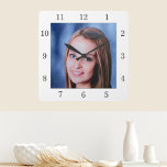 Aangepaste serie foto's Aangepaste wandklok<br><div class="desc">Upload een foto, en creëer gemakkelijk uw gepersonaliseerde klok van de fotomuur. U kunt dit ONTWERP overdragen op andere Zazzle producten en het aanpassen om de meeste Zazzle punten te passen. De standaard design van Studio worden gemaakt in high-resolution vectorgrafiek voor een professionele druk. Dank u voor het kiezen van...</div>