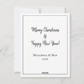 Aangepaste serie foto's collage kerstmis feestdagenkaart (Achterkant)