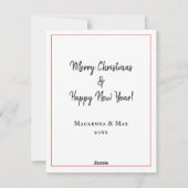 Aangepaste serie foto's collage kerstmis feestdagenkaart (Achterkant)