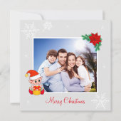 Aangepaste serie foto's en cute Elf op zilveren ke (Voorkant)