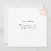 Aangepaste serie foto's en sneeuwvlokken op rode k (Achterkant)