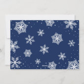 Aangepaste serie foto's Gnome Blue Merry kerst Feestdagenkaart (Achterkant)