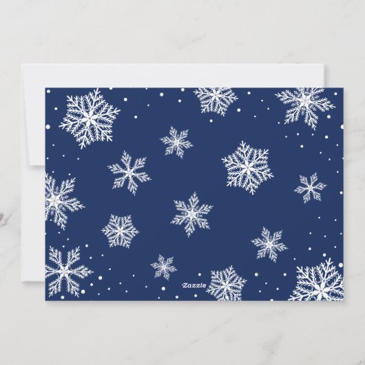 Aangepaste serie foto's Gnome Blue Merry kerst Feestdagenkaart (Achterkant)