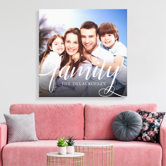 Aangepaste serie foto's handschrift canvas afdruk (Insitu (Woonkamer))