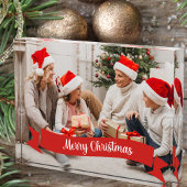 Aangepaste serie foto's met prettig kerstfeest