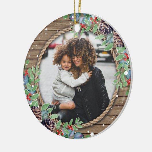 Aangepaste serie kerstfeestdagen keramisch ornament (Links)