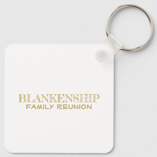 Aangepaste serie met gouden hartslag - tweeslachti sleutelhanger (Achterkant)