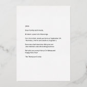 Aangepaste serie Photo Collage Tree Star Folie Feestdagenkaart (Achterkant)