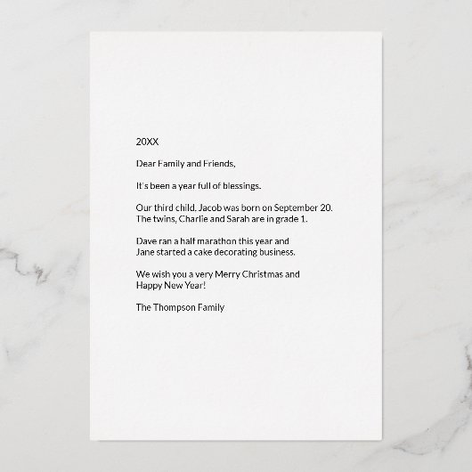 Aangepaste serie Photo Collage Tree Star Folie Feestdagenkaart (Achterkant)