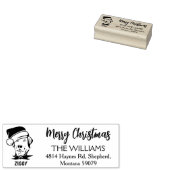 Aangepaste serie, prettige kerstdagen rubberstempel (Gestempeld)