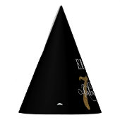 Aangepaste serif 2-naam Gold Glitter 70 & Fabulous Feesthoedjes (Links)