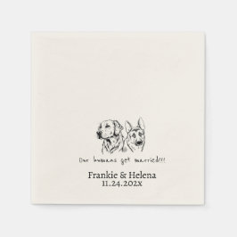 Aangepaste servetten met naam Gepersonaliseerd ver