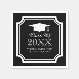 Aangepaste servetten voor afgestudeerden