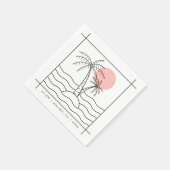 Aangepaste servetten voor Party Summer Palm Tree s (Hoek)