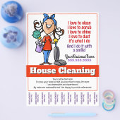 Aangepaste service voor het schoonmaken van het hu flyer (Enkel)