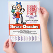 Aangepaste service voor het schoonmaken van het hu flyer (Hand)