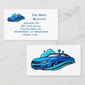 Aangepaste service voor waswagens visitekaartje (Voorkant / Achterkant)