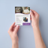 Aangepaste services verplaatsen flyer (Hand)