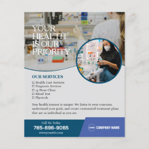 Aangepaste services voor apotheken flyer