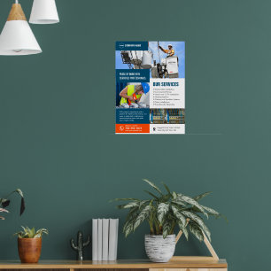 Aangepaste services voor elektrische aannemers poster
