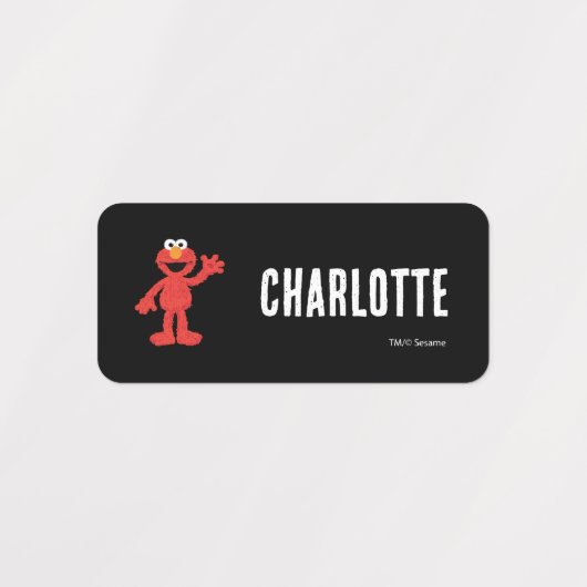 Aangepaste Sesamstraat Elmo Schetskleding Labels (Design 1)