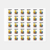 Aangepaste  Sesamstraat Vrienden Kleding Labels (Vel)