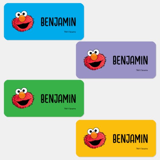 Aangepaste Sesamstraat's Elmo Schetskleding Labels (Groep)