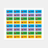 Aangepaste Sesamstraat's Elmo Schetskleding Labels (Vel)