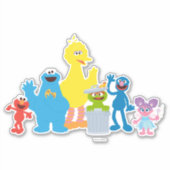 Aangepaste Sesamstraattekens Sticker (Voorkant)